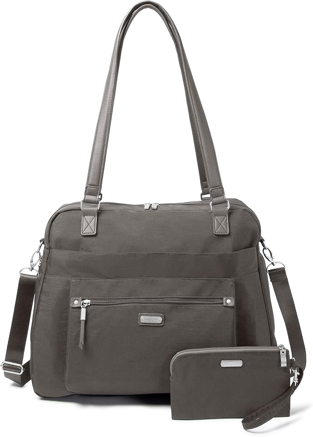 Overnight Expandable Laptop Tote with RFID Phone Wristlet