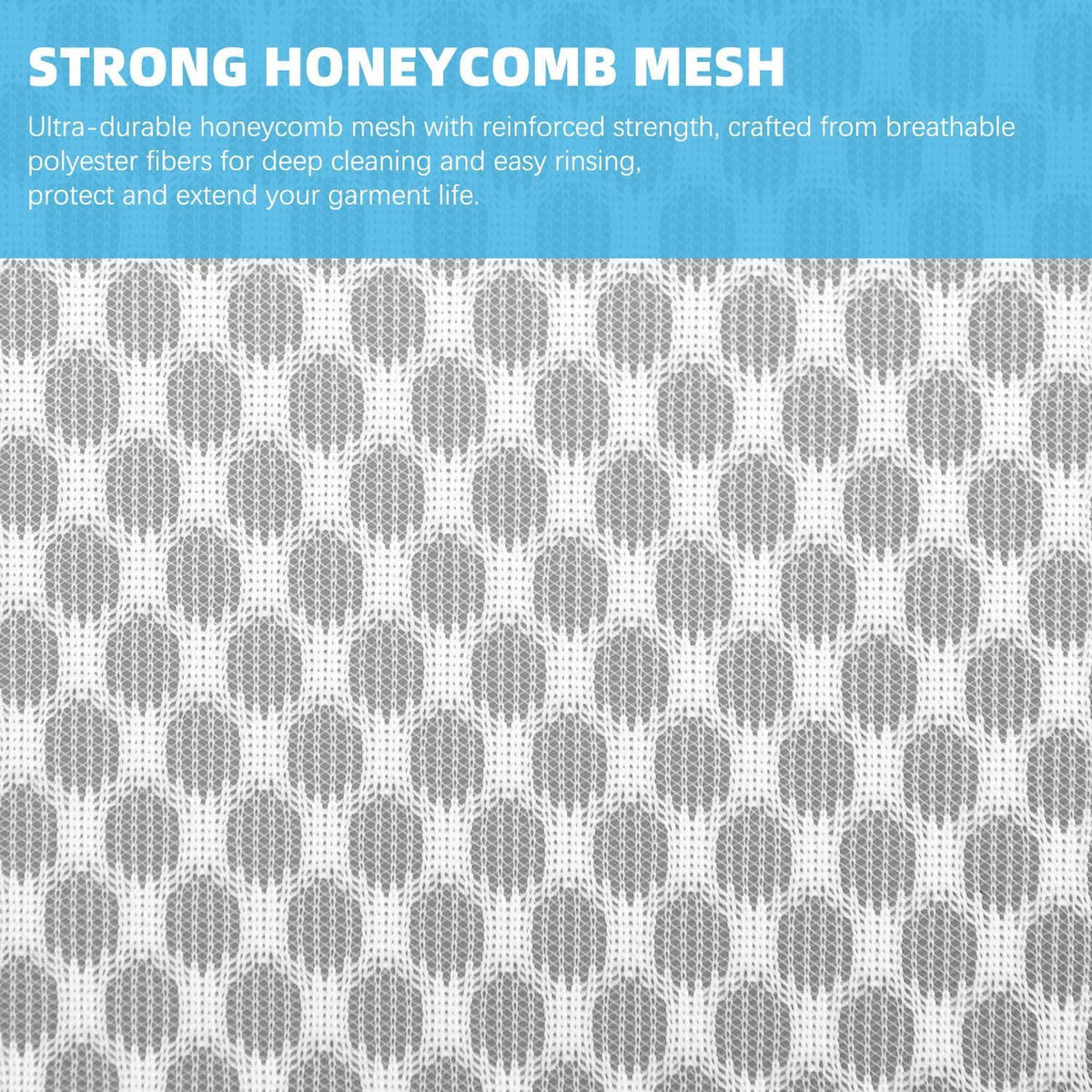 Honeycomb Mesh Laundry Bags for Delicates - 12x16 Inches Medium Washing Bags for Bras, Lingerie, Socks, Baby Clothes - Gentle Wash Protection with Zipper Closure (12)