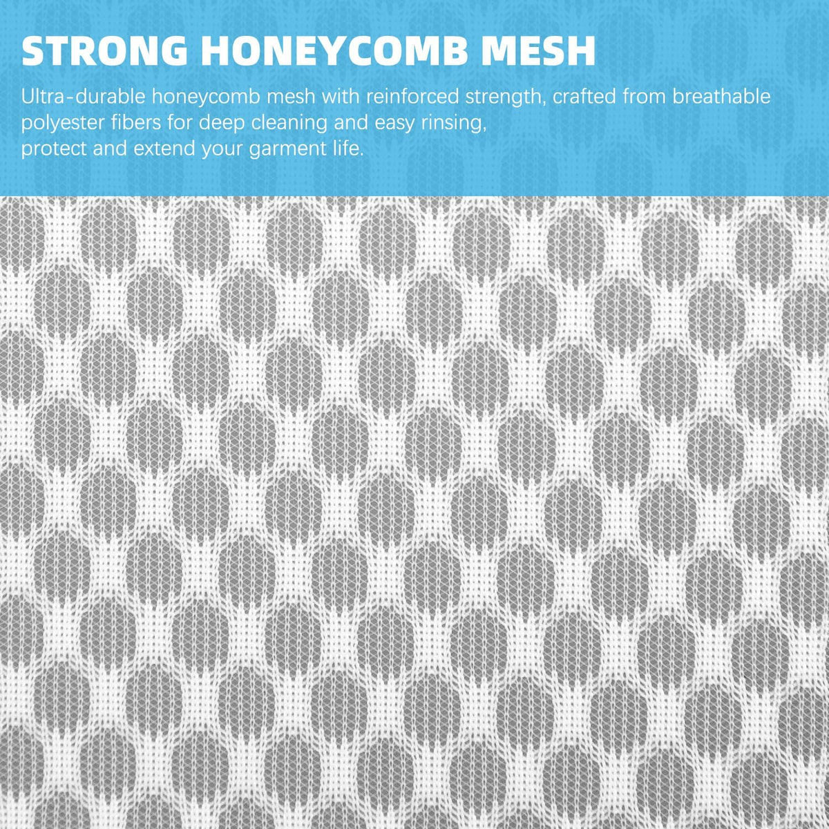 Honeycomb Mesh Laundry Bags for Delicates - 12x16 Inches Medium Washing Bags for Bras, Lingerie, Socks, Baby Clothes - Gentle Wash Protection with Zipper Closure (12)