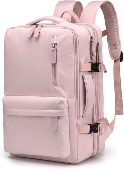 Carry On Travel Backpack Laptop Daypack Business Professional Work Bag (Grey)