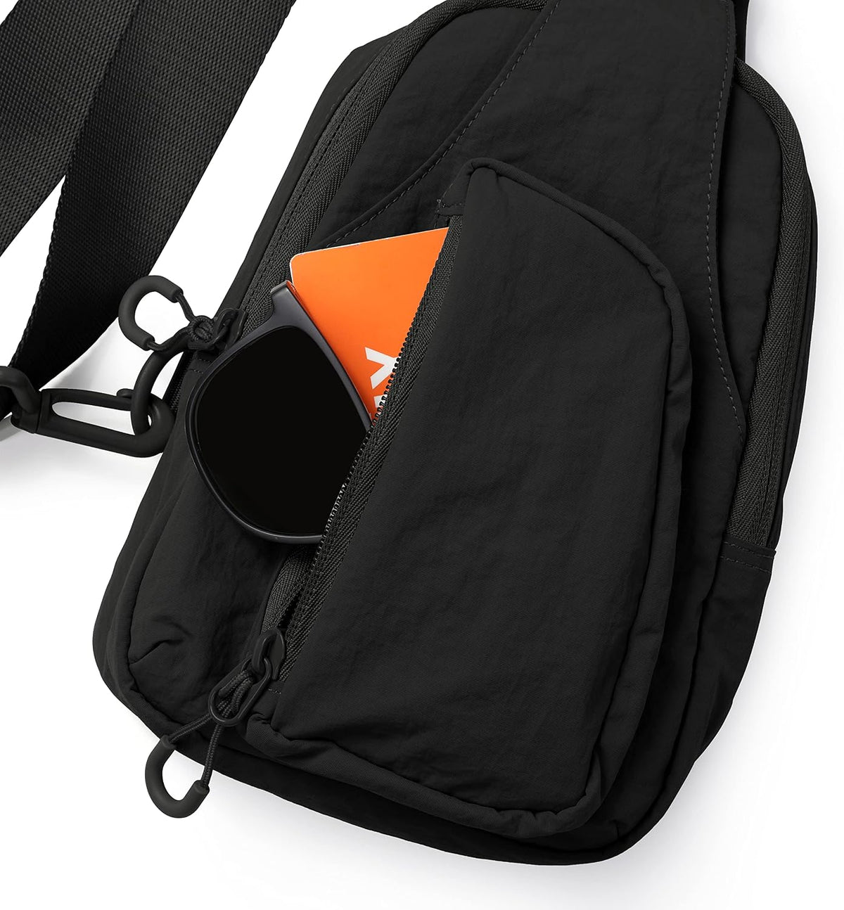 Sling Bag with Adjustable Straps Crossbody Chest Bag Lightweight Backpack for Casual Traveling Hiking