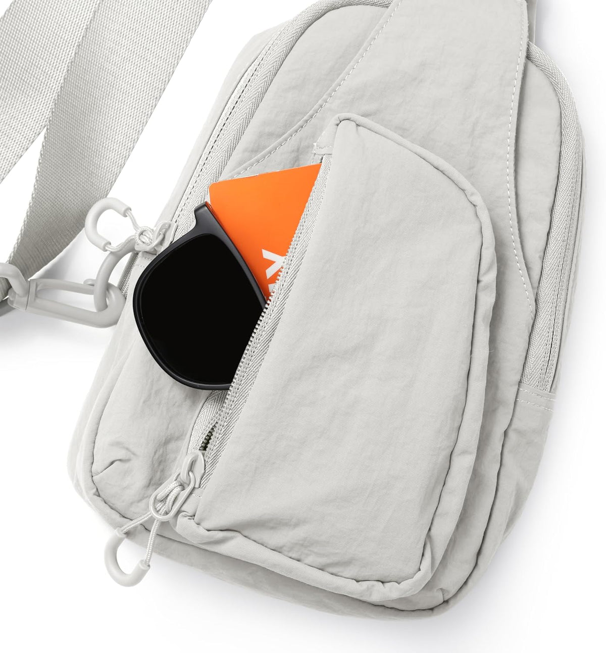 Sling Bag with Adjustable Straps Crossbody Chest Bag Lightweight Backpack for Casual Traveling Hiking