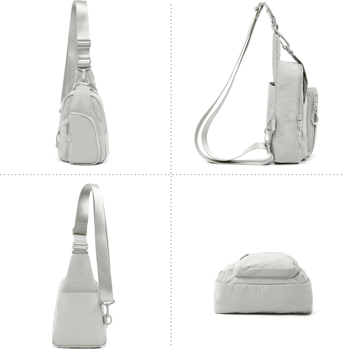 Sling Bag with Adjustable Straps Crossbody Chest Bag Lightweight Backpack for Casual Traveling Hiking