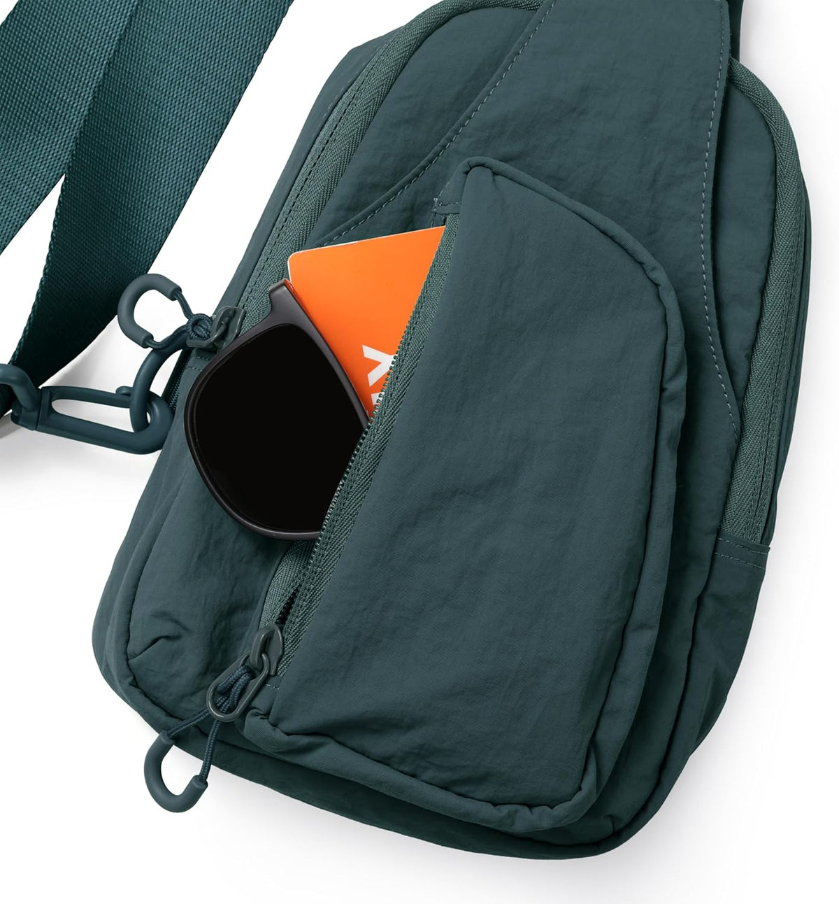 Sling Bag with Adjustable Straps Crossbody Chest Bag Lightweight Backpack for Casual Traveling Hiking