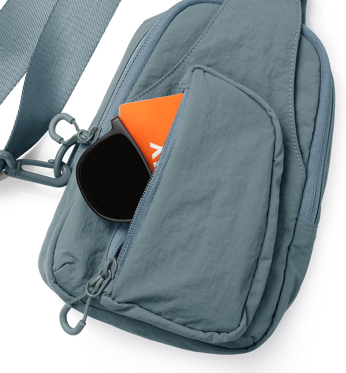 Sling Bag with Adjustable Straps Crossbody Chest Bag Lightweight Backpack for Casual Traveling Hiking