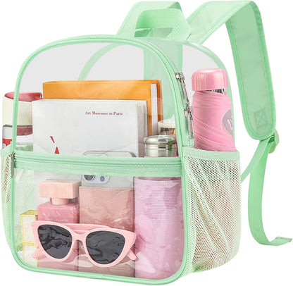 Oraben Small Clear Backpack for Stadium Events Stadium Backpack Waterproof 12x6x12 Clear Bag for Adult Concert Sport Work