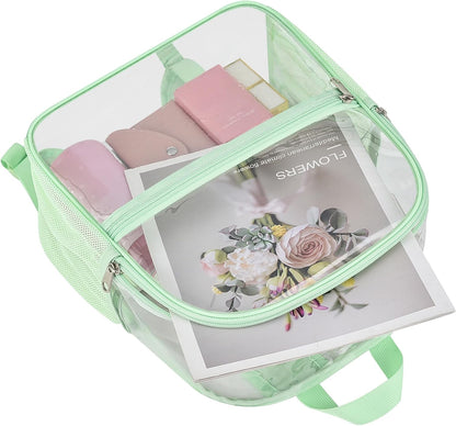 Oraben Small Clear Backpack for Stadium Events Stadium Backpack Waterproof 12x6x12 Clear Bag for Adult Concert Sport Work
