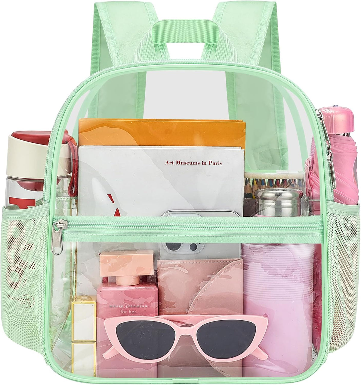 Oraben Small Clear Backpack for Stadium Events Stadium Backpack Waterproof 12x6x12 Clear Bag for Adult Concert Sport Work