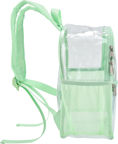 Oraben Small Clear Backpack for Stadium Events Stadium Backpack Waterproof 12x6x12 Clear Bag for Adult Concert Sport Work