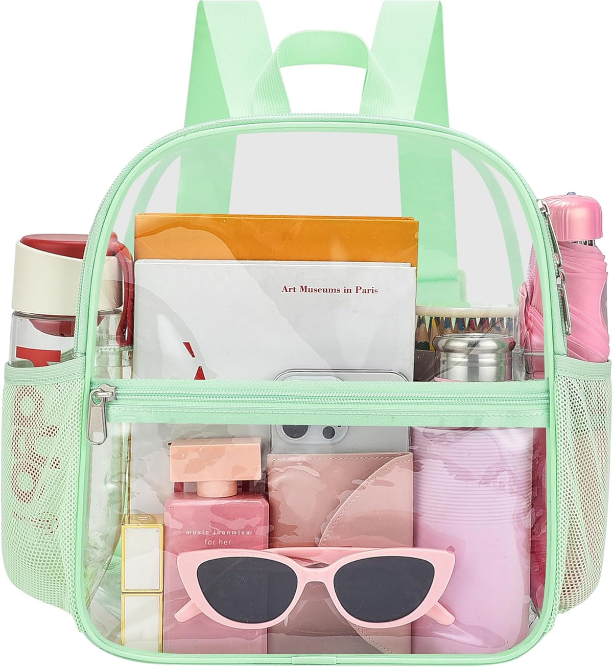 Oraben Small Clear Backpack for Stadium Events Stadium Backpack Waterproof 12x6x12 Clear Bag for Adult Concert Sport Work