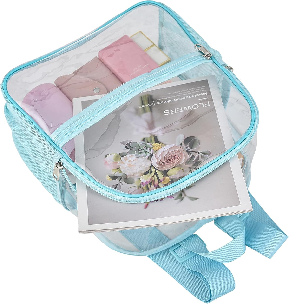Oraben Small Clear Backpack for Stadium Events Stadium Backpack Waterproof 12x6x12 Clear Bag for Adult Concert Sport Work
