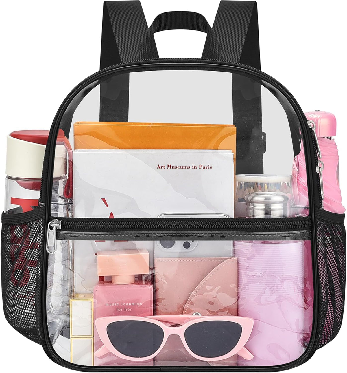 Oraben Small Clear Backpack for Stadium Events Stadium Backpack Waterproof 12x6x12 Clear Bag for Adult Concert Sport Work