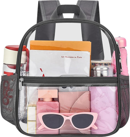 Oraben Small Clear Backpack for Stadium Events Stadium Backpack Waterproof 12x6x12 Clear Bag for Adult Concert Sport Work