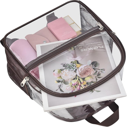 Oraben Small Clear Backpack for Stadium Events Stadium Backpack Waterproof 12x6x12 Clear Bag for Adult Concert Sport Work