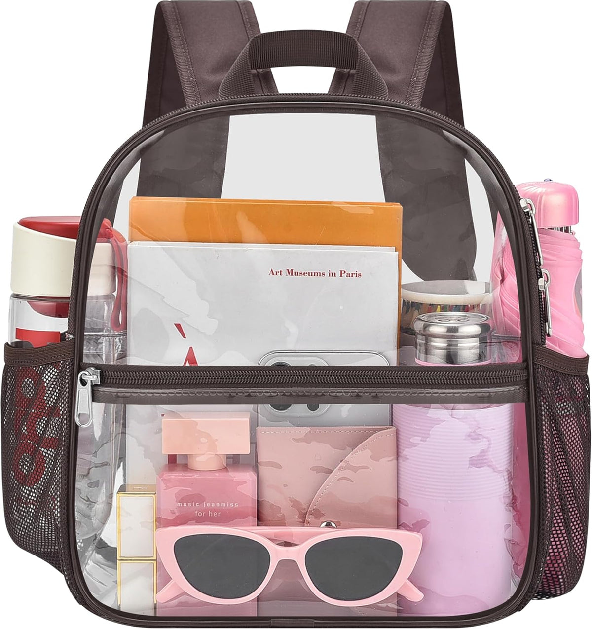 Oraben Small Clear Backpack for Stadium Events Stadium Backpack Waterproof 12x6x12 Clear Bag for Adult Concert Sport Work