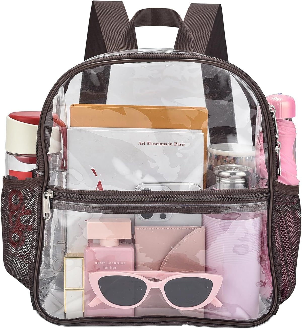 Oraben Small Clear Backpack for Stadium Events Stadium Backpack Waterproof 12x6x12 Clear Bag for Adult Concert Sport Work