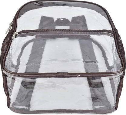 Oraben Small Clear Backpack for Stadium Events Stadium Backpack Waterproof 12x6x12 Clear Bag for Adult Concert Sport Work
