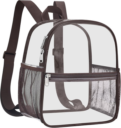Oraben Small Clear Backpack for Stadium Events Stadium Backpack Waterproof 12x6x12 Clear Bag for Adult Concert Sport Work