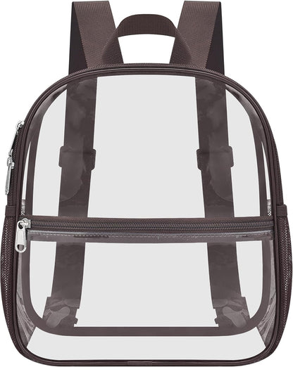 Oraben Small Clear Backpack for Stadium Events Stadium Backpack Waterproof 12x6x12 Clear Bag for Adult Concert Sport Work