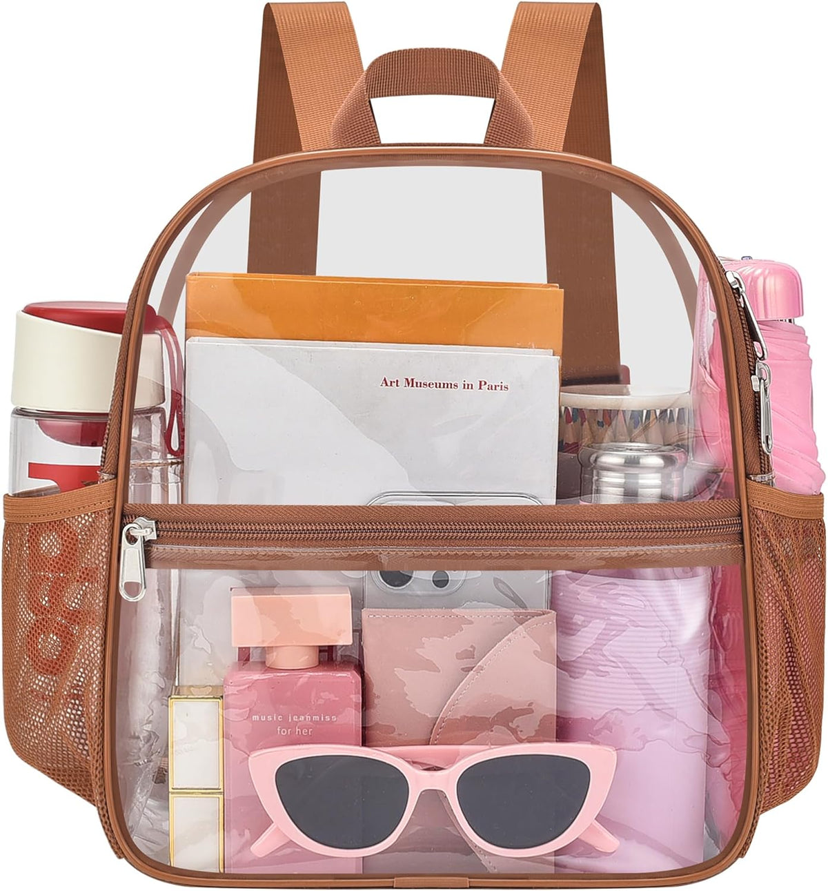 Oraben Small Clear Backpack for Stadium Events Stadium Backpack Waterproof 12x6x12 Clear Bag for Adult Concert Sport Work