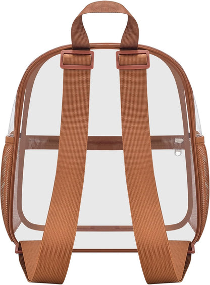 Oraben Small Clear Backpack for Stadium Events Stadium Backpack Waterproof 12x6x12 Clear Bag for Adult Concert Sport Work