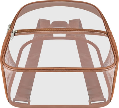 Oraben Small Clear Backpack for Stadium Events Stadium Backpack Waterproof 12x6x12 Clear Bag for Adult Concert Sport Work