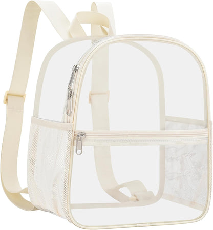 Oraben Small Clear Backpack for Stadium Events Stadium Backpack Waterproof 12x6x12 Clear Bag for Adult Concert Sport Work