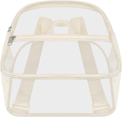 Oraben Small Clear Backpack for Stadium Events Stadium Backpack Waterproof 12x6x12 Clear Bag for Adult Concert Sport Work