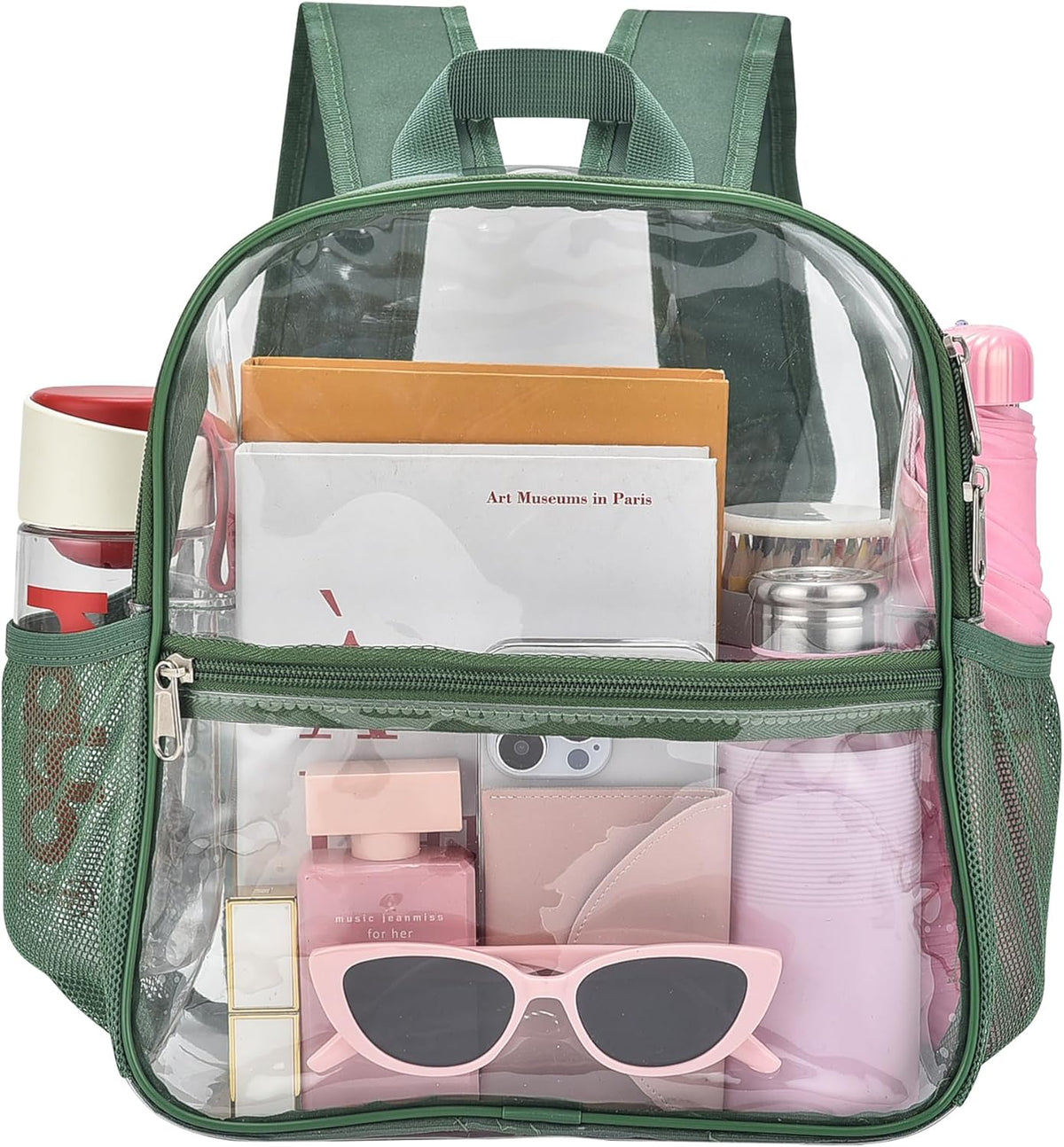 Oraben Small Clear Backpack for Stadium Events Stadium Backpack Waterproof 12x6x12 Clear Bag for Adult Concert Sport Work