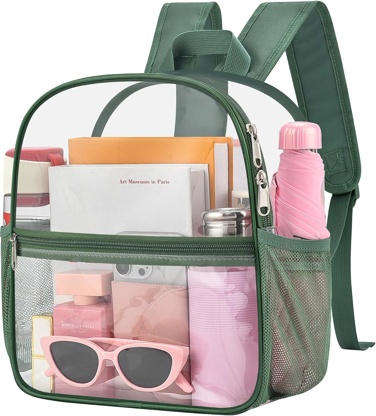 Oraben Small Clear Backpack for Stadium Events Stadium Backpack Waterproof 12x6x12 Clear Bag for Adult Concert Sport Work