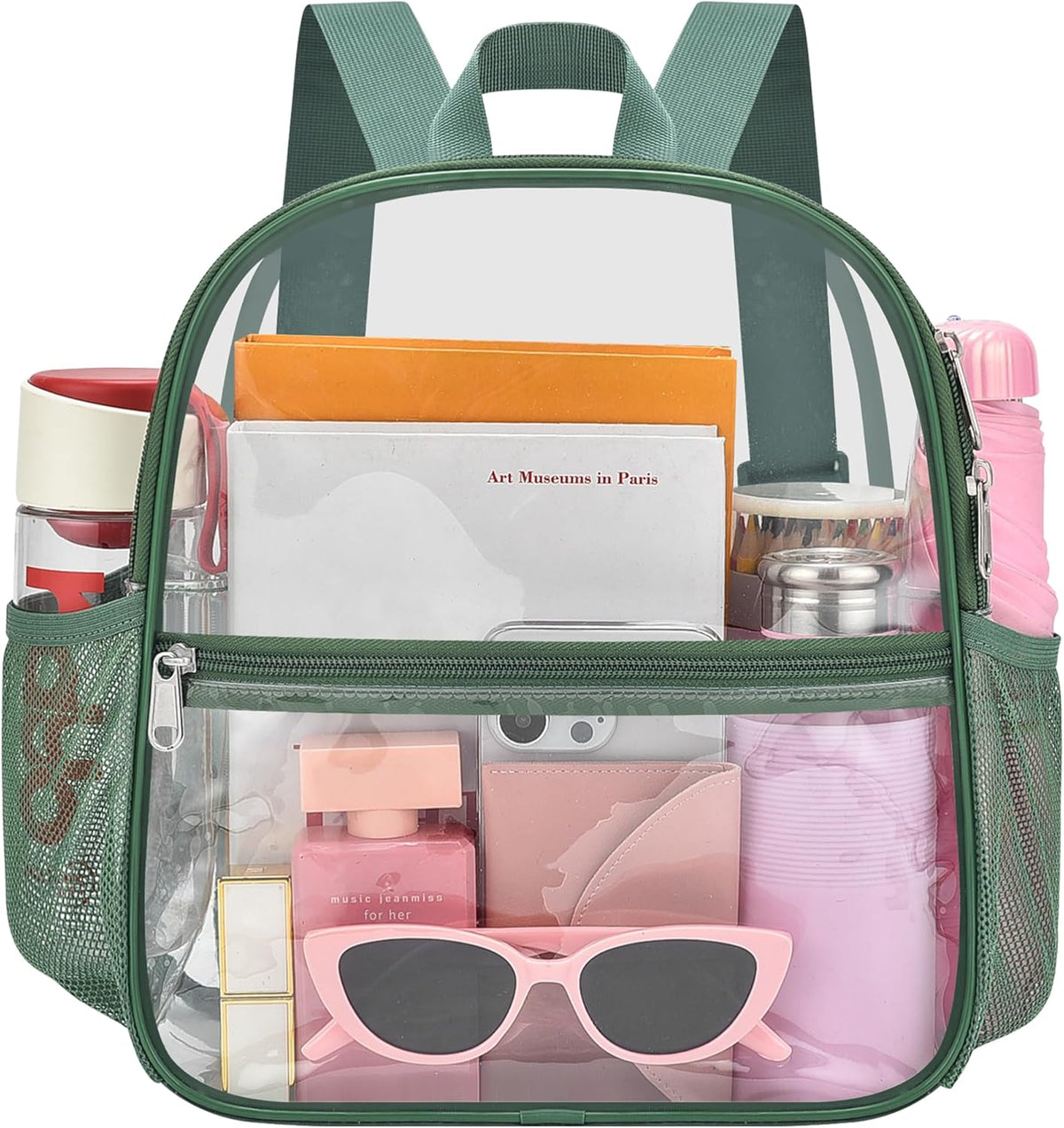Oraben Small Clear Backpack for Stadium Events Stadium Backpack Waterproof 12x6x12 Clear Bag for Adult Concert Sport Work
