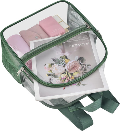Oraben Small Clear Backpack for Stadium Events Stadium Backpack Waterproof 12x6x12 Clear Bag for Adult Concert Sport Work