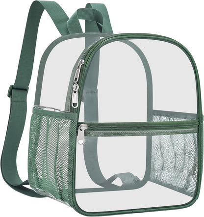 Oraben Small Clear Backpack for Stadium Events Stadium Backpack Waterproof 12x6x12 Clear Bag for Adult Concert Sport Work