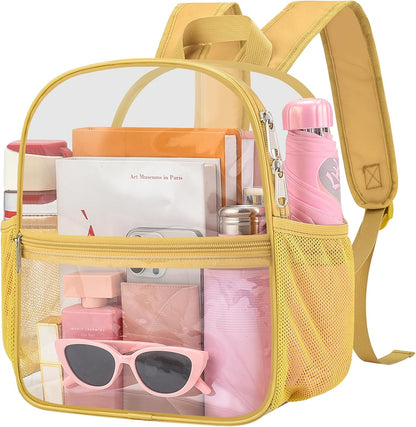 Oraben Small Clear Backpack for Stadium Events Stadium Backpack Waterproof 12x6x12 Clear Bag for Adult Concert Sport Work