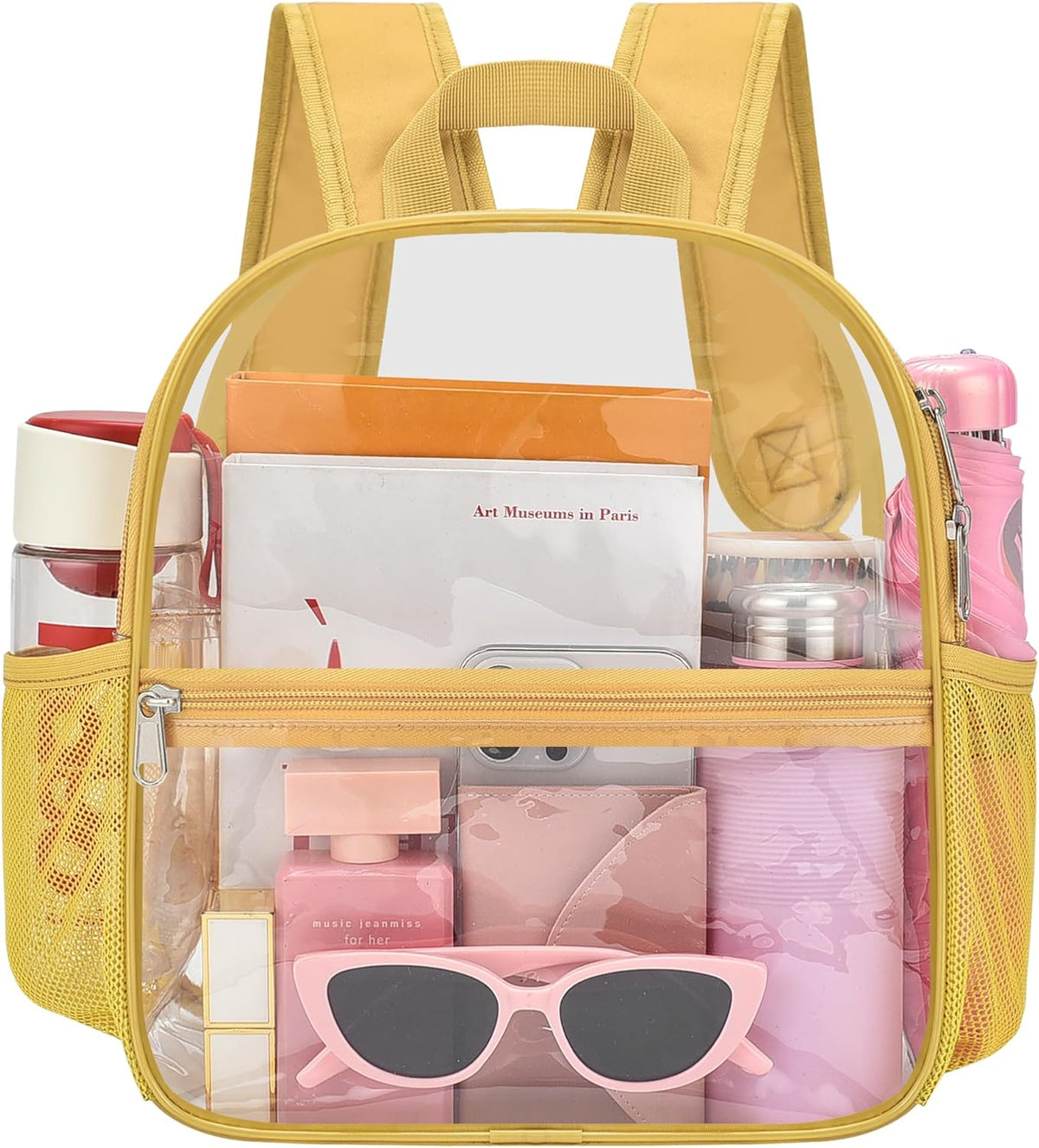 Oraben Small Clear Backpack for Stadium Events Stadium Backpack Waterproof 12x6x12 Clear Bag for Adult Concert Sport Work