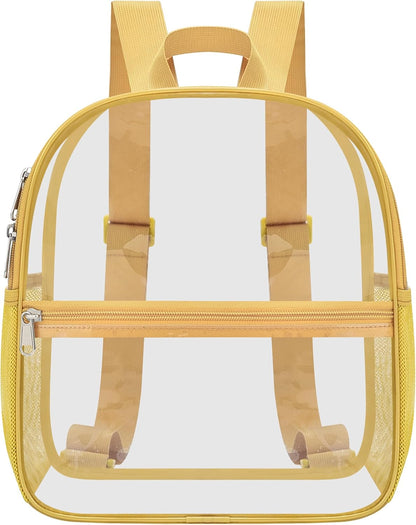 Oraben Small Clear Backpack for Stadium Events Stadium Backpack Waterproof 12x6x12 Clear Bag for Adult Concert Sport Work