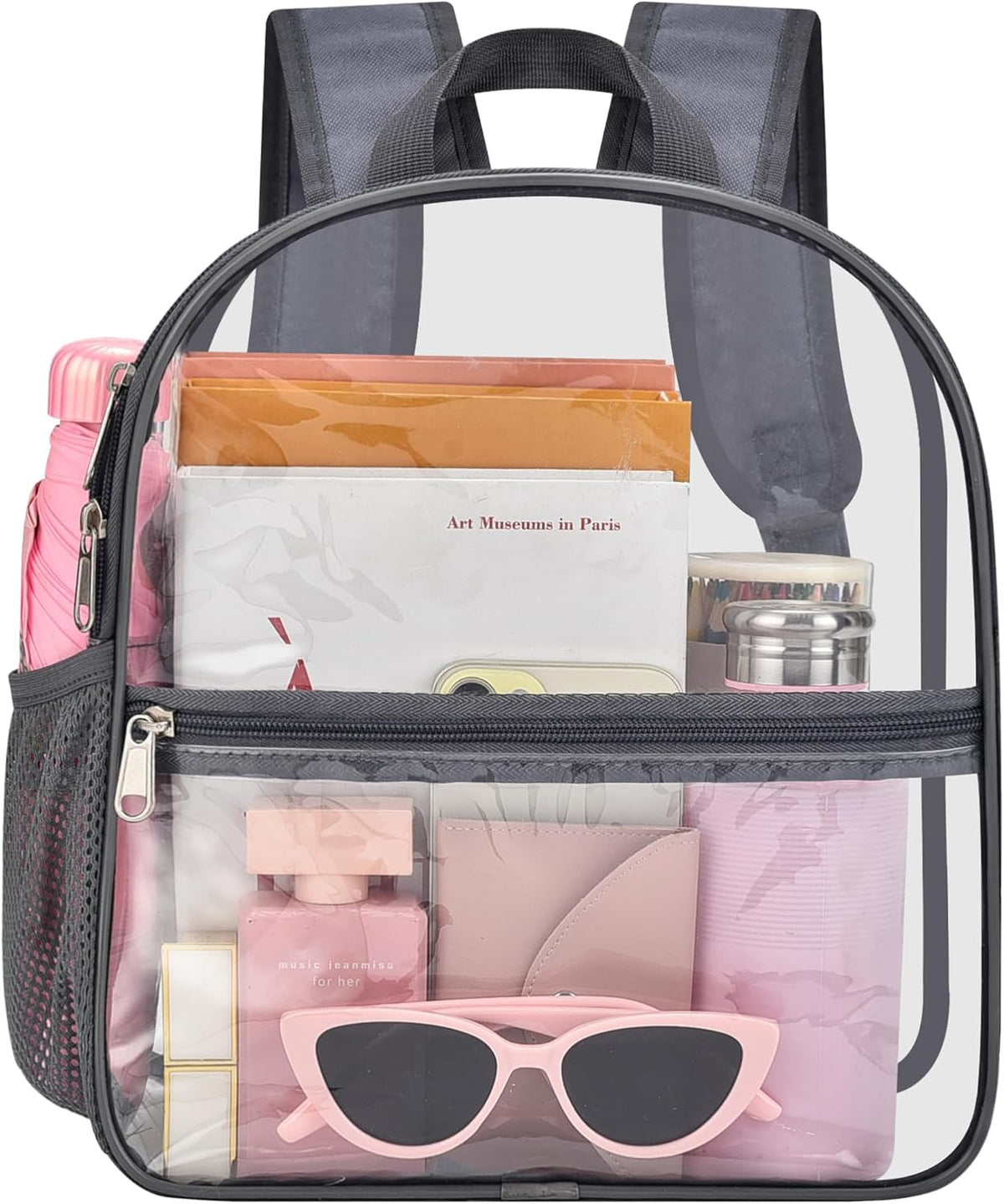 Oraben Small Clear Backpack for Stadium Events Stadium Backpack Waterproof 12x6x12 Clear Bag for Adult Concert Sport Work
