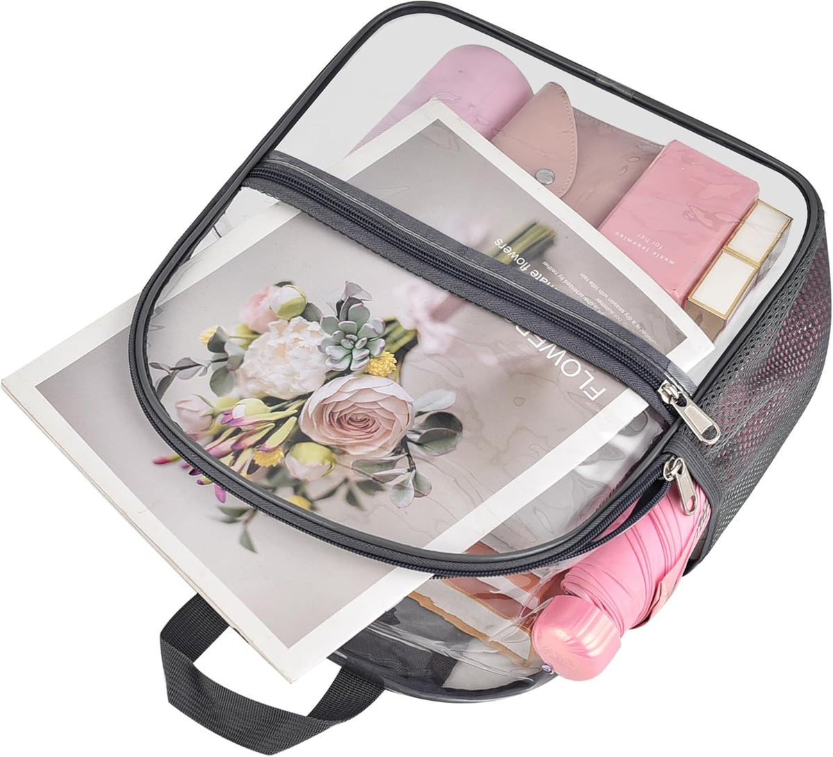 Oraben Small Clear Backpack for Stadium Events Stadium Backpack Waterproof 12x6x12 Clear Bag for Adult Concert Sport Work