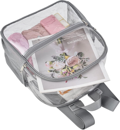 Oraben Small Clear Backpack for Stadium Events Stadium Backpack Waterproof 12x6x12 Clear Bag for Adult Concert Sport Work