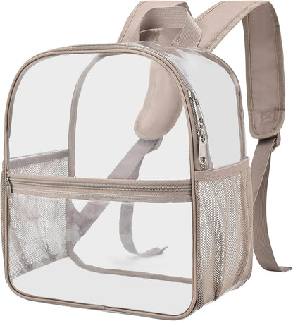Oraben Small Clear Backpack for Stadium Events Stadium Backpack Waterproof 12x6x12 Clear Bag for Adult Concert Sport Work