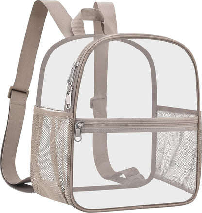 Oraben Small Clear Backpack for Stadium Events Stadium Backpack Waterproof 12x6x12 Clear Bag for Adult Concert Sport Work