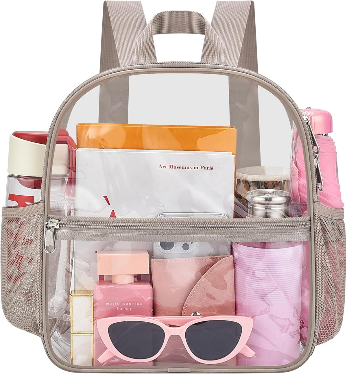 Oraben Small Clear Backpack for Stadium Events Stadium Backpack Waterproof 12x6x12 Clear Bag for Adult Concert Sport Work