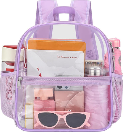Oraben Small Clear Backpack for Stadium Events Stadium Backpack Waterproof 12x6x12 Clear Bag for Adult Concert Sport Work