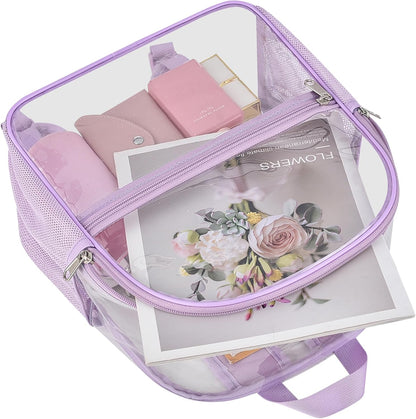 Oraben Small Clear Backpack for Stadium Events Stadium Backpack Waterproof 12x6x12 Clear Bag for Adult Concert Sport Work