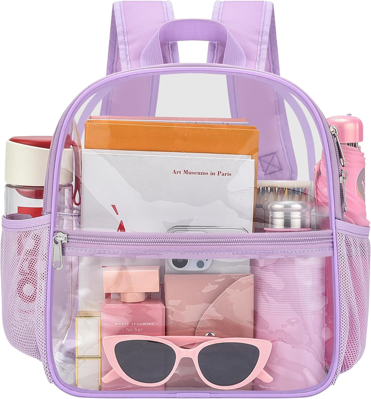 Oraben Small Clear Backpack for Stadium Events Stadium Backpack Waterproof 12x6x12 Clear Bag for Adult Concert Sport Work