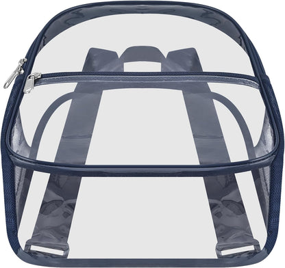 Oraben Small Clear Backpack for Stadium Events Stadium Backpack Waterproof 12x6x12 Clear Bag for Adult Concert Sport Work