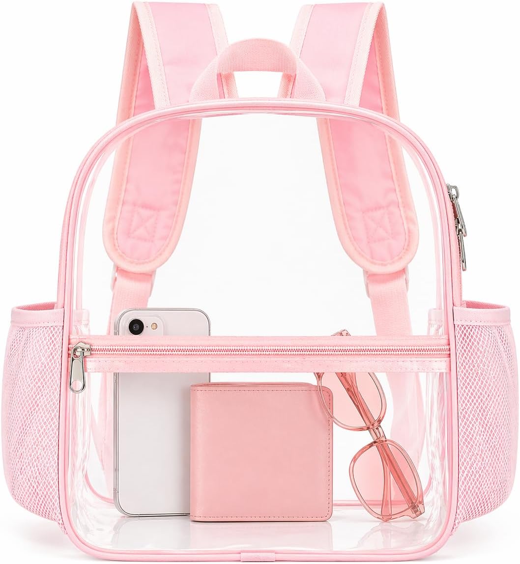 Oraben Small Clear Backpack for Stadium Events Stadium Backpack Waterproof 12x6x12 Clear Bag for Adult Concert Sport Work