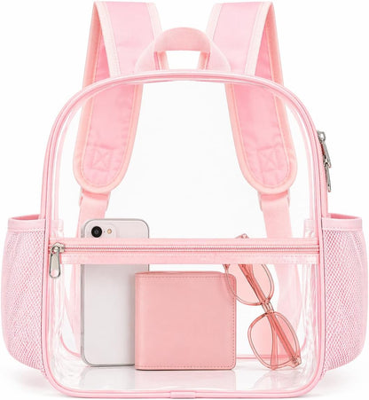 Oraben Small Clear Backpack for Stadium Events Stadium Backpack Waterproof 12x6x12 Clear Bag for Adult Concert Sport Work