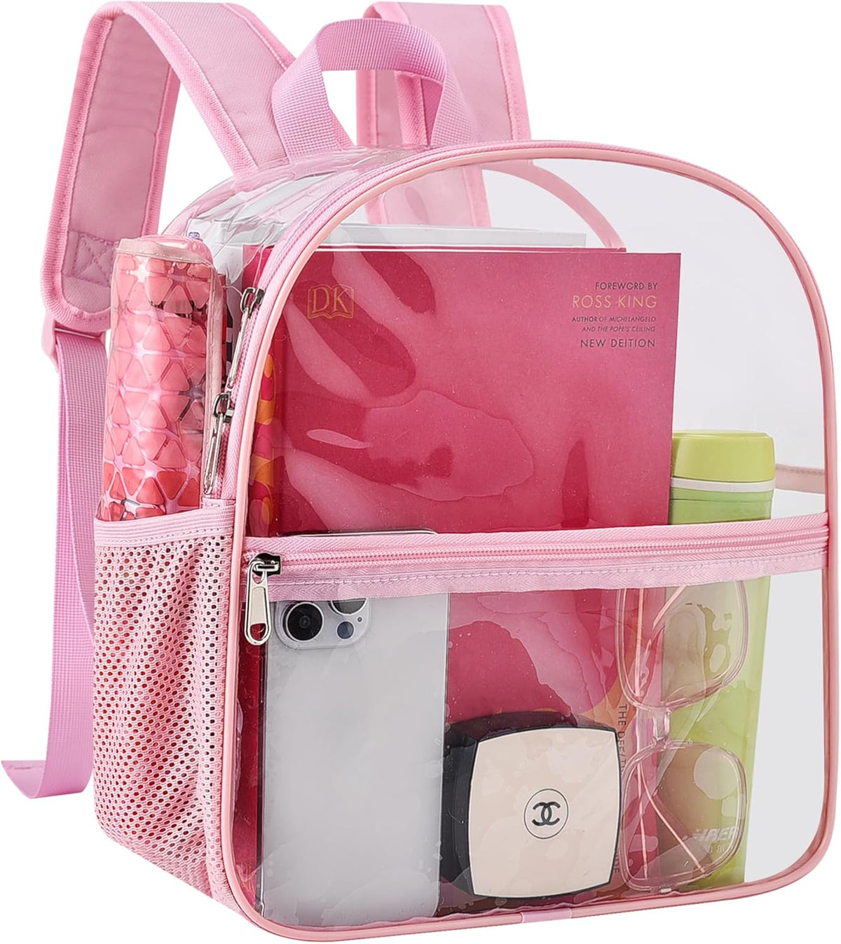 Oraben Small Clear Backpack for Stadium Events Stadium Backpack Waterproof 12x6x12 Clear Bag for Adult Concert Sport Work