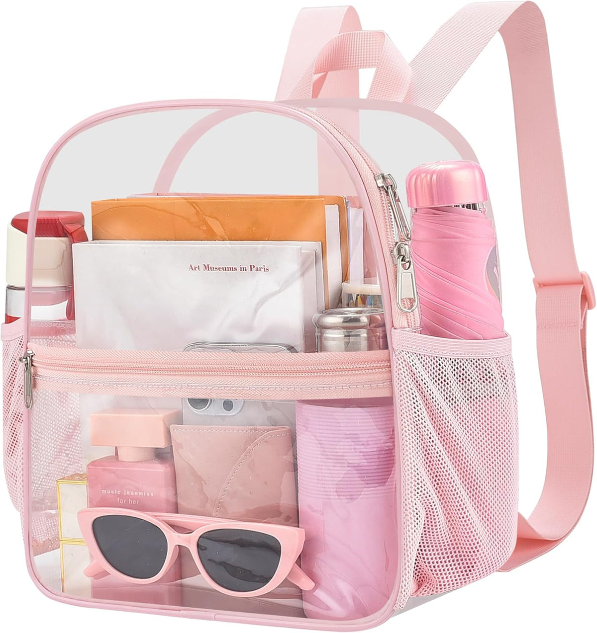 Oraben Small Clear Backpack for Stadium Events Stadium Backpack Waterproof 12x6x12 Clear Bag for Adult Concert Sport Work